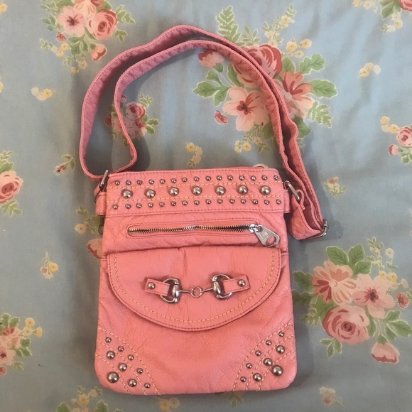 Studded pink purse - Picture 1 of 4